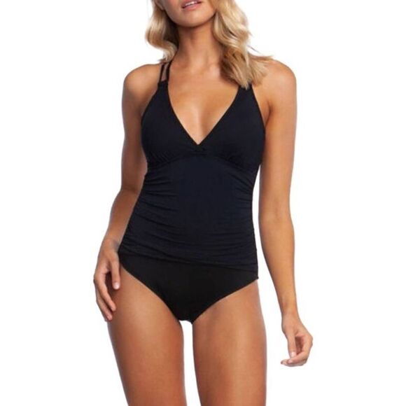 New. La Blanca ruched tummy control swimsuit. Retails $135 - Picture 7 of 15